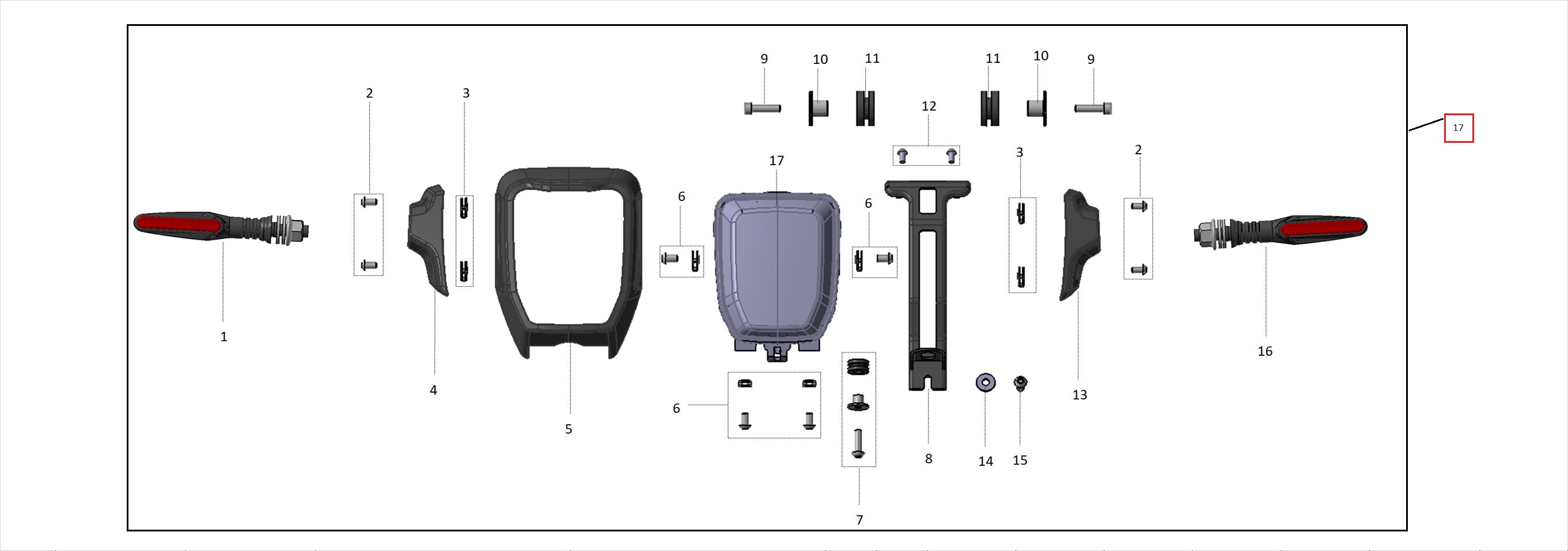 Complete headlight XXX L1e/L3e