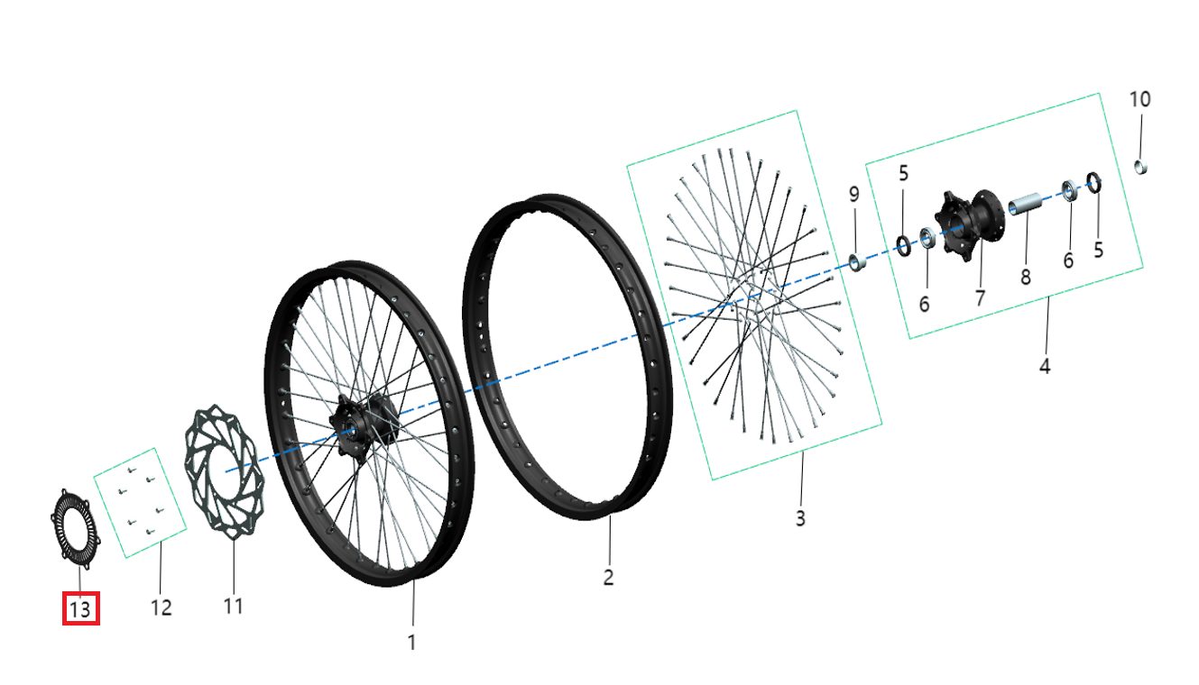 Anillo sensor de velocidad  (KOMODO)