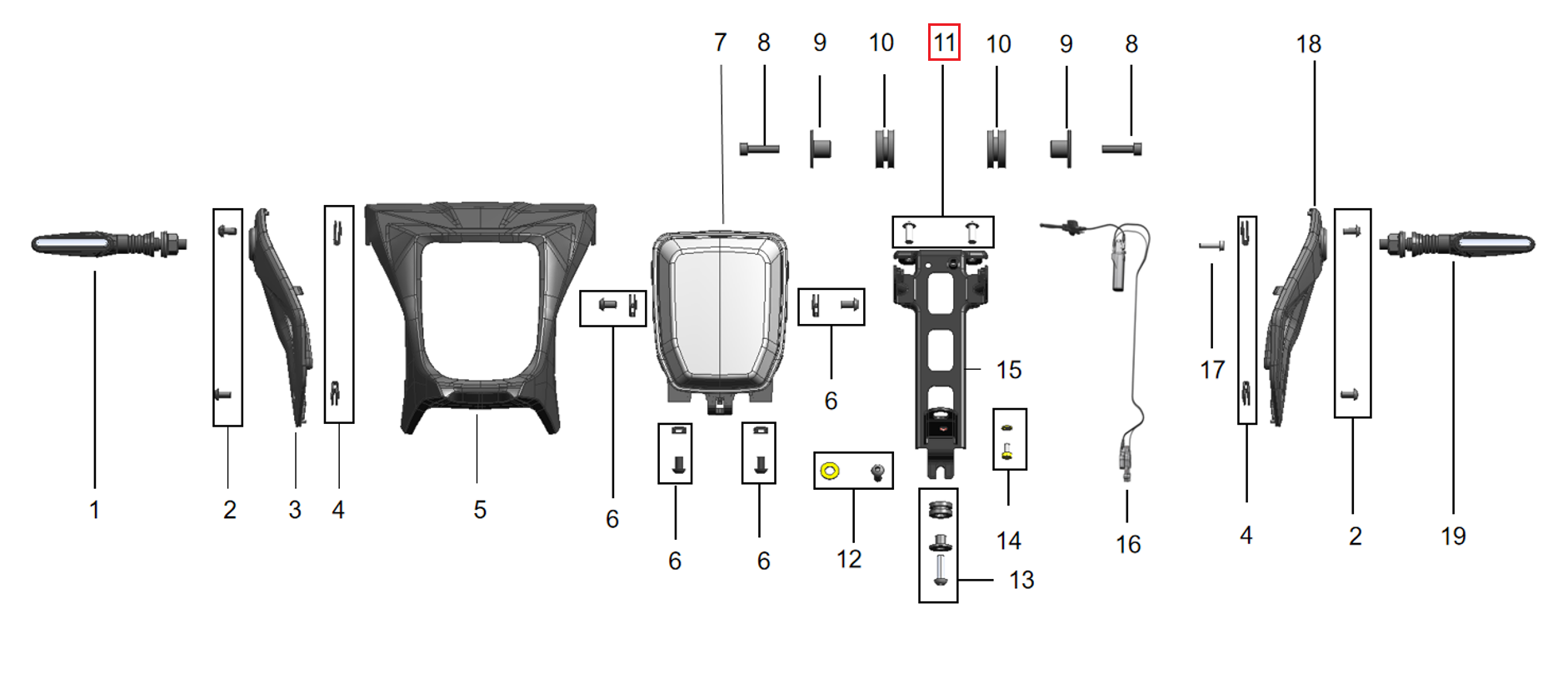 L1e headlight support