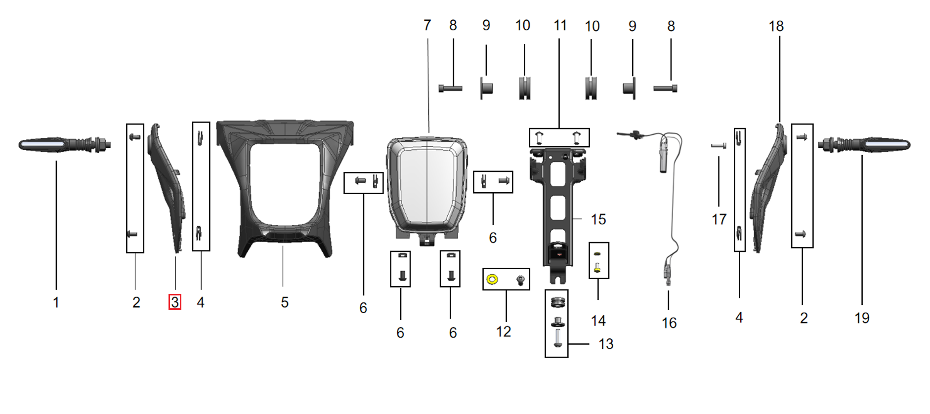 L1e headlight support