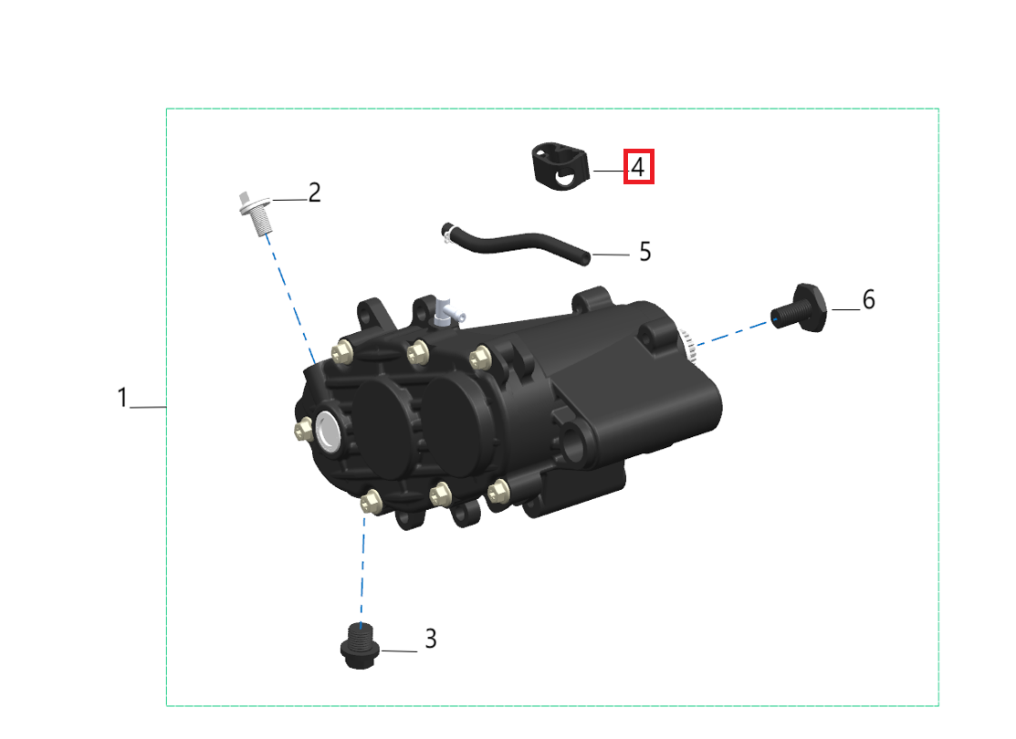 Clip tubo caja de cambios (KOMODO)