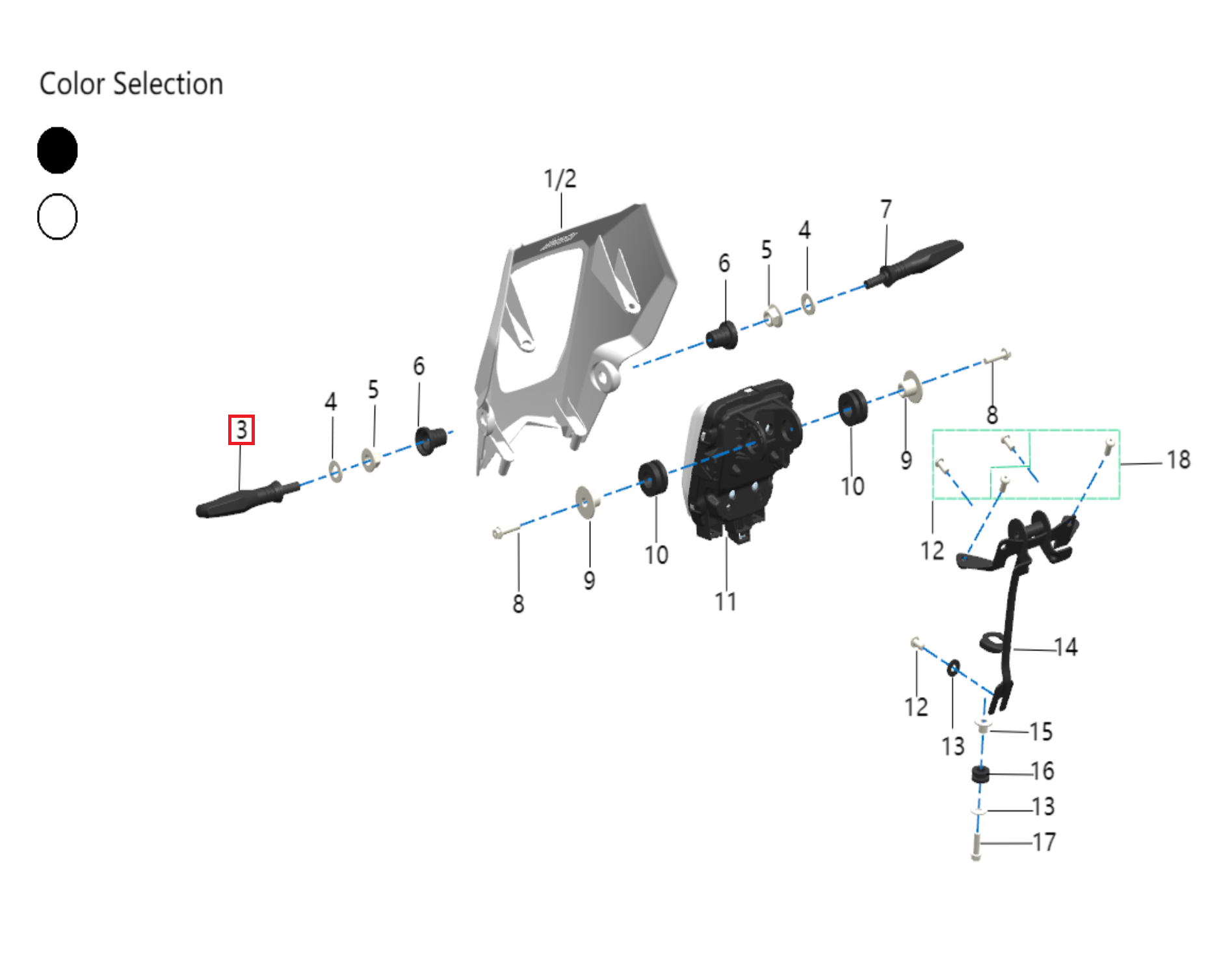 Intermitente delantero izquierdo L3e (KOMODO)