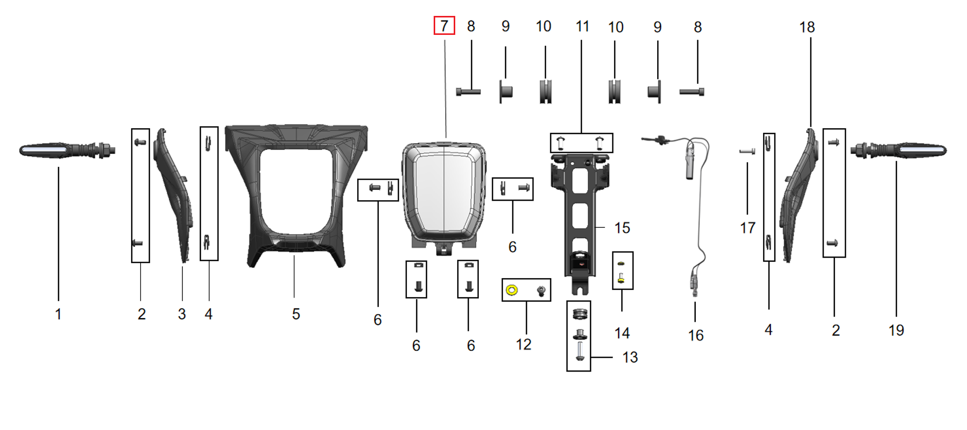L1e headlight support
