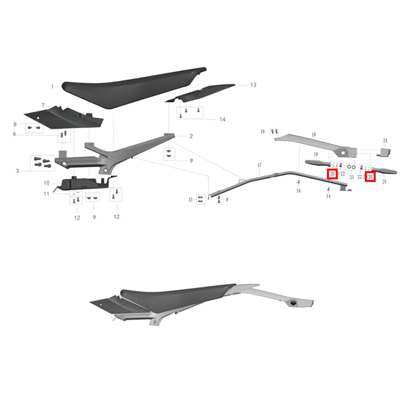 Turn signal washer (internal diameter Ø10)