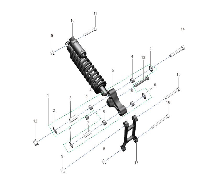 Suspension trasera (Sting PRO)