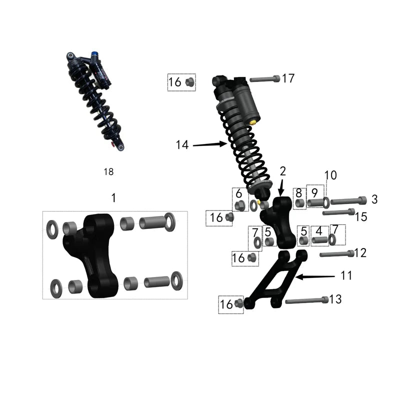 Suspension trasera (Sting R)