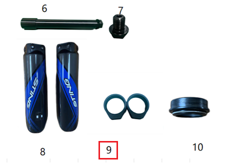 Goma amortiguadora de la dirección