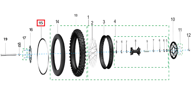 Banda de llanta 18 pulgadas (KOMODO)