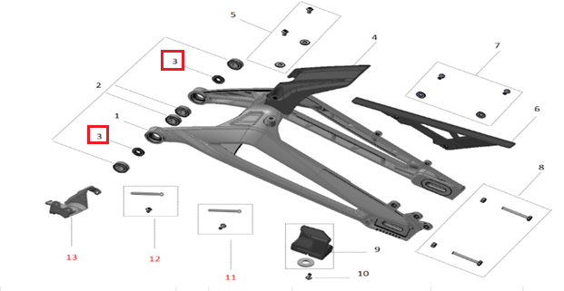 Juego de arandelas Φ21×3