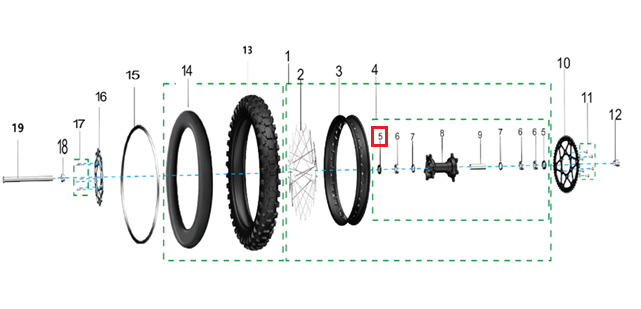 Retén de aceite Φ26×42×6 (KOMODO)