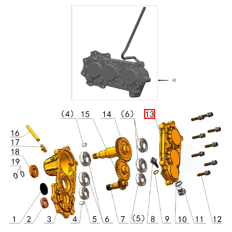 Right transmission cover