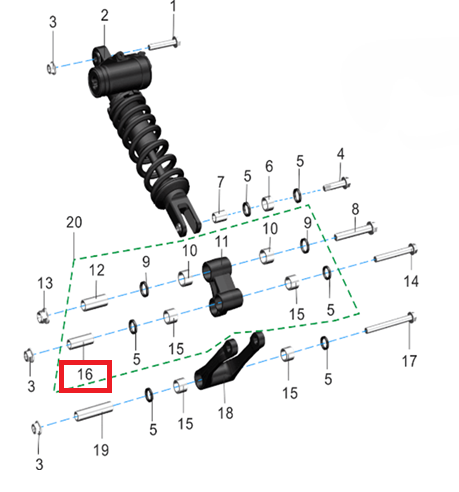 Liner (Ø16×Ø10×43) (KOMODO)