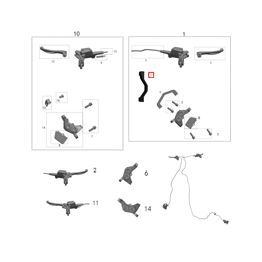 Adaptador de movimiento de pinza (para disco de 220 mm)