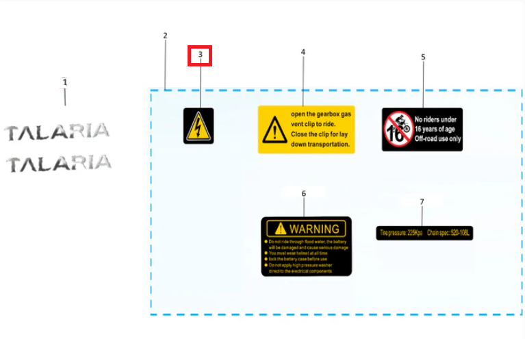 Etiqueta de alta tensión (KOMODO)