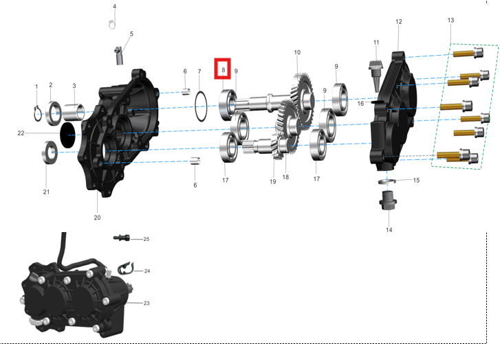 Rodamiento 6204 (20×47×14)