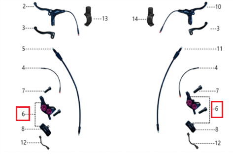 Conjunto de pinza de freno (Talaria Factory)