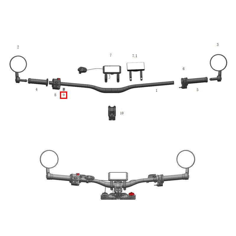 Rubber for left combination switch