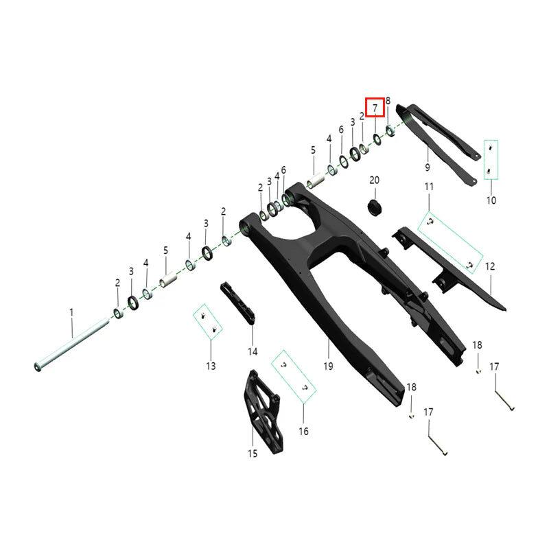 Arandela elástica (GB/T1972) Φ14×φ28×0 (KOMODO)