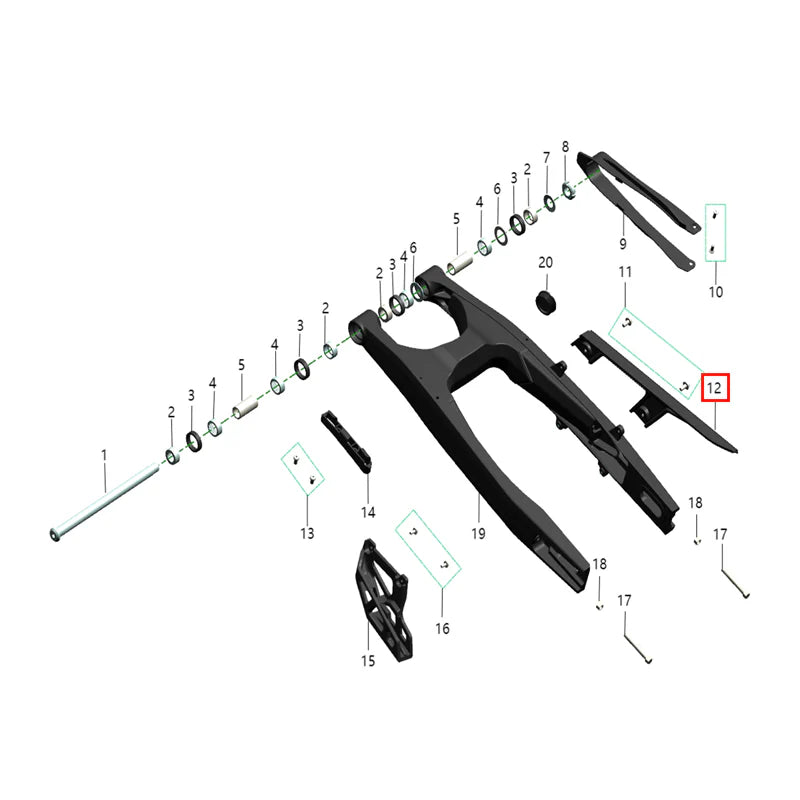 Cubierta plástica cadena (KOMODO)