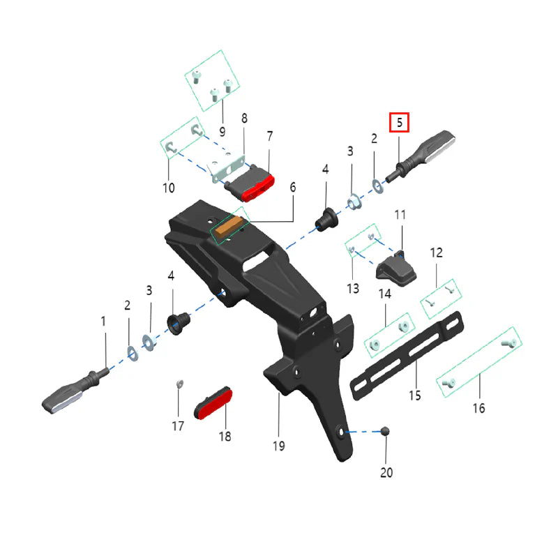 Intermitente derecho L3e (KOMODO)