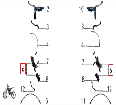 rear brake caliper assembly