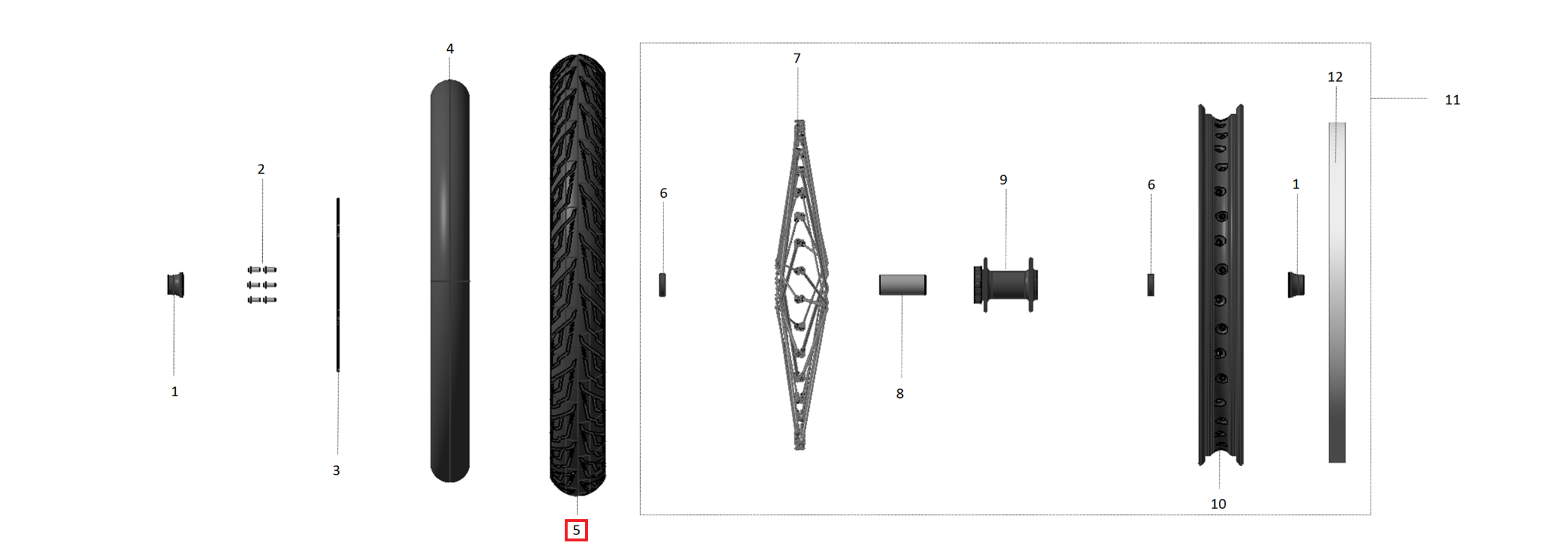 Pneu dianteiro 70/100-17 (E-Mark)