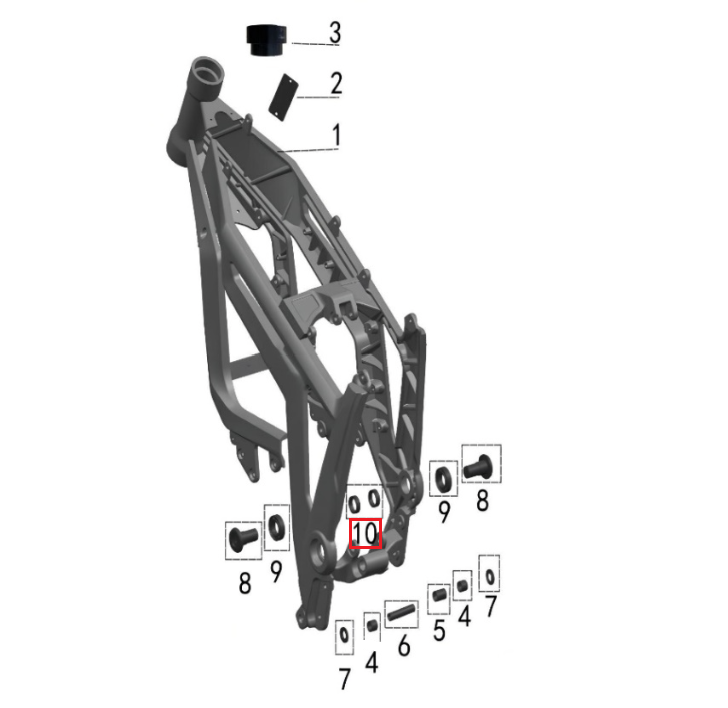 Fork housing (RST/DNM front fork)