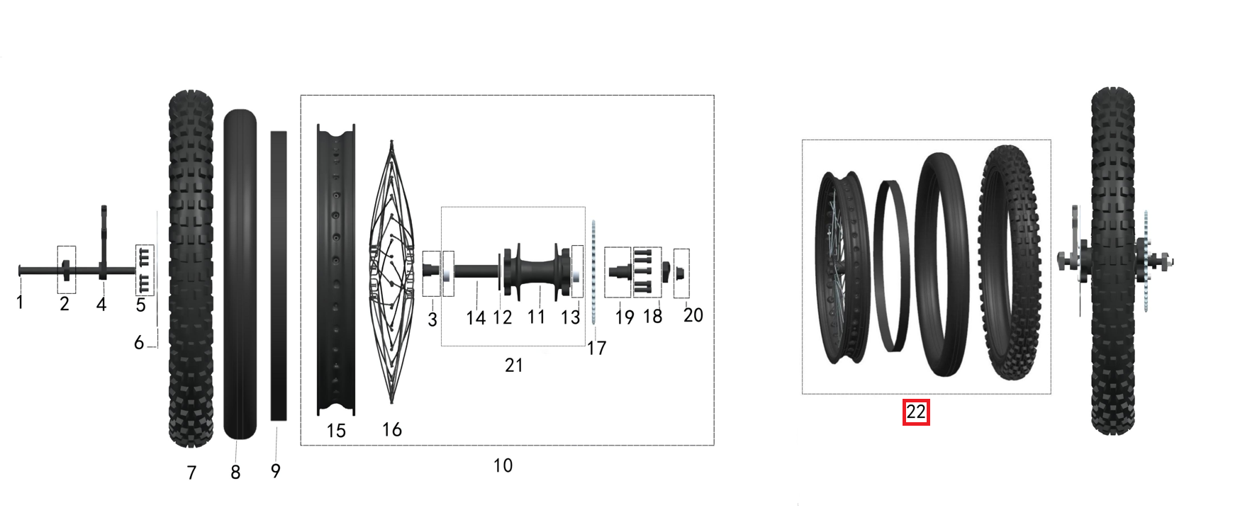 Back tire