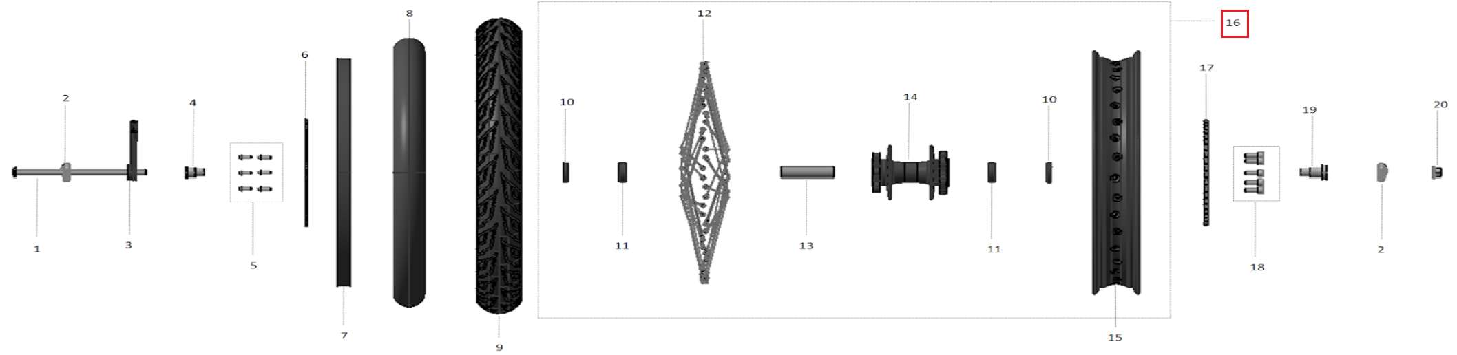 front wheel radius