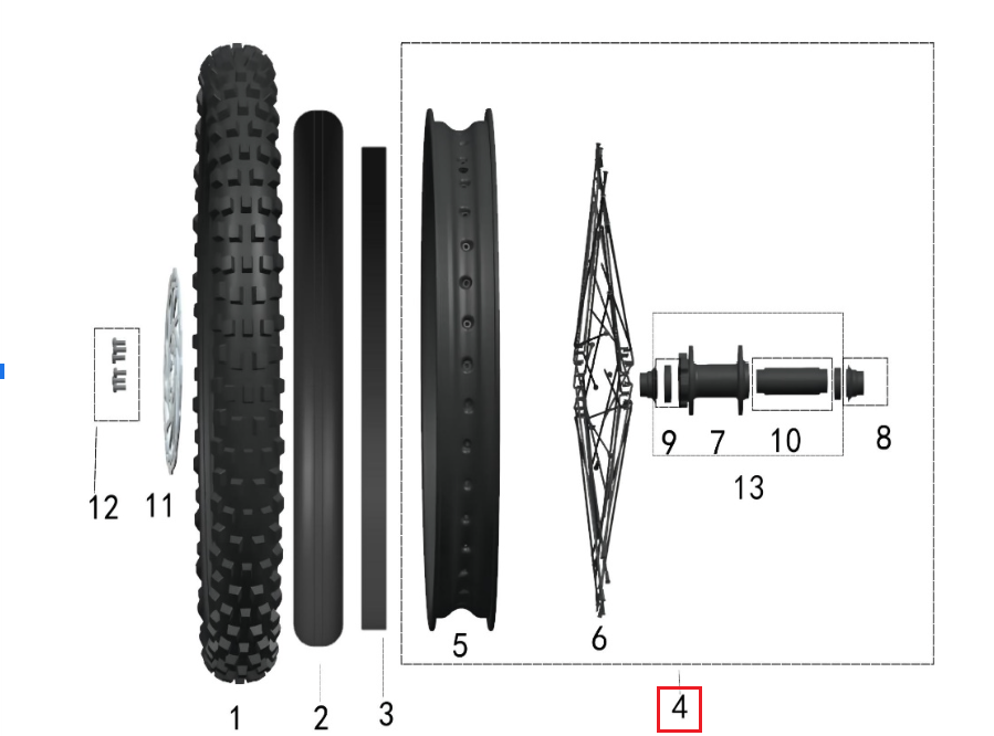 Roda dianteira