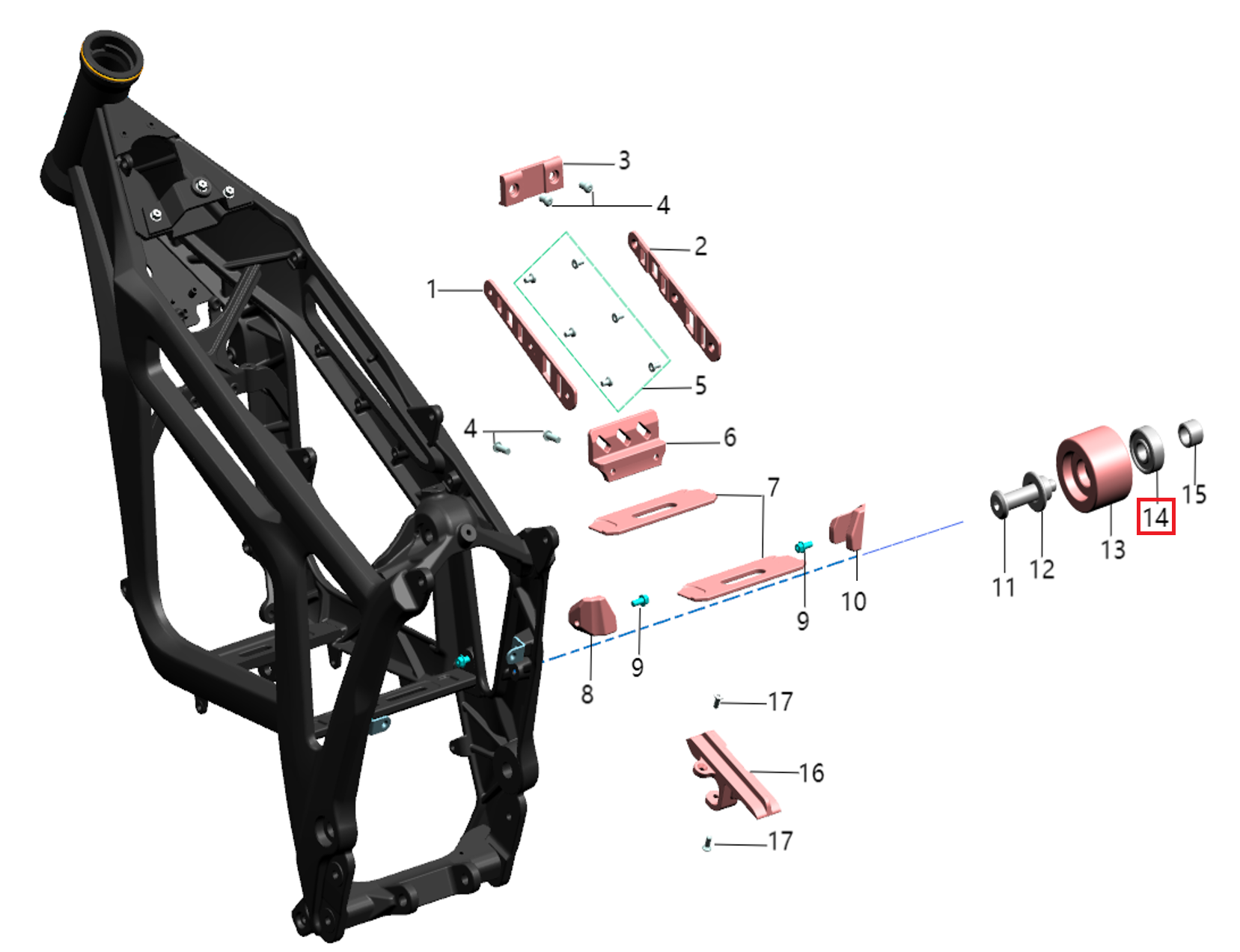 Rodamiento 608 (KOMODO)