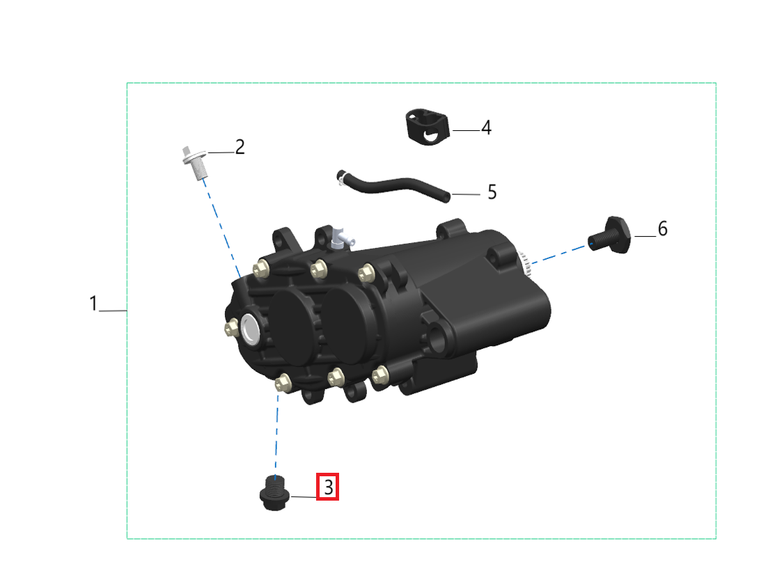 Bulon caja de cambio inferior (KOMODO)