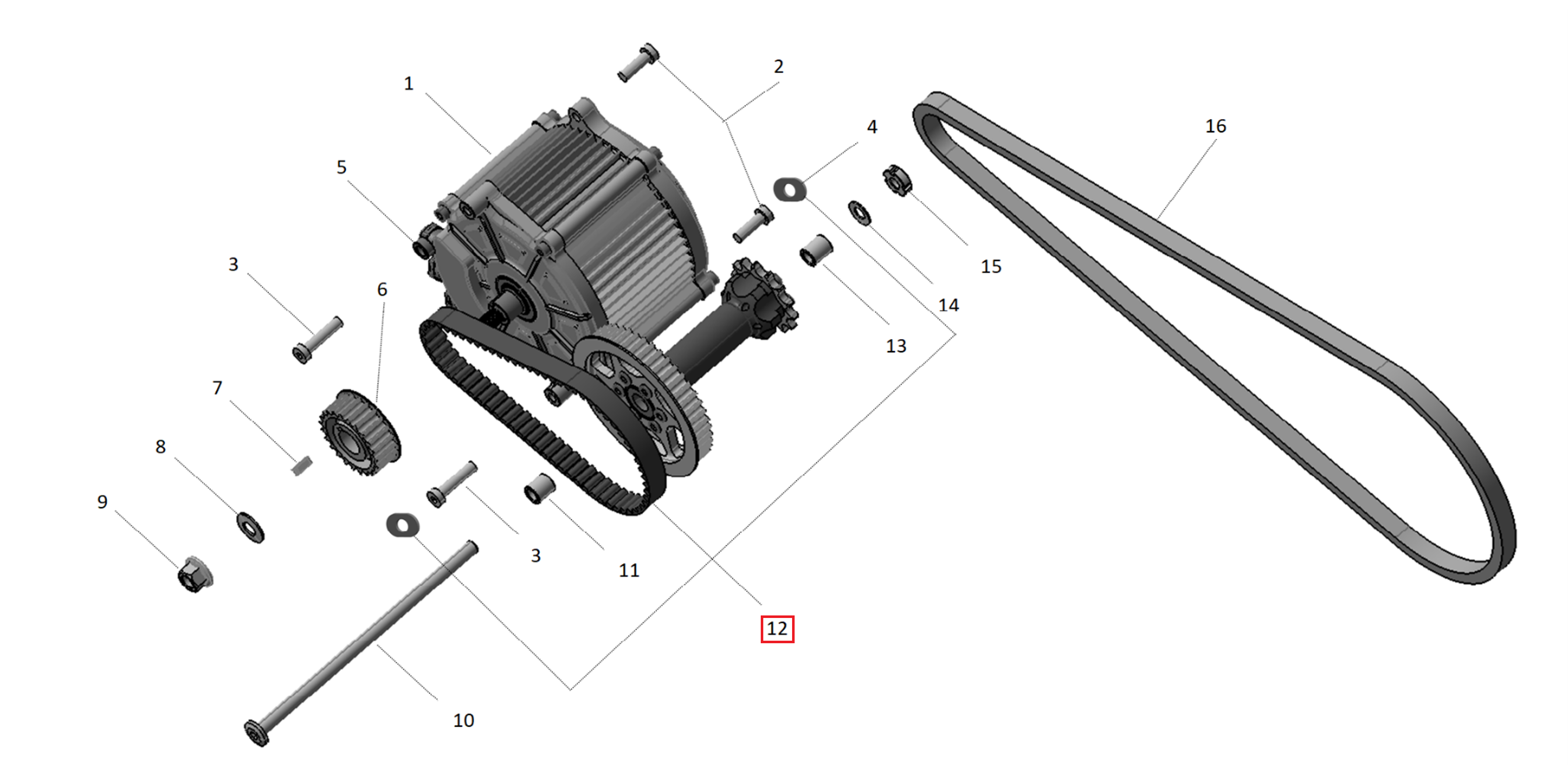 Cinta Motor HTD-560-8M-16