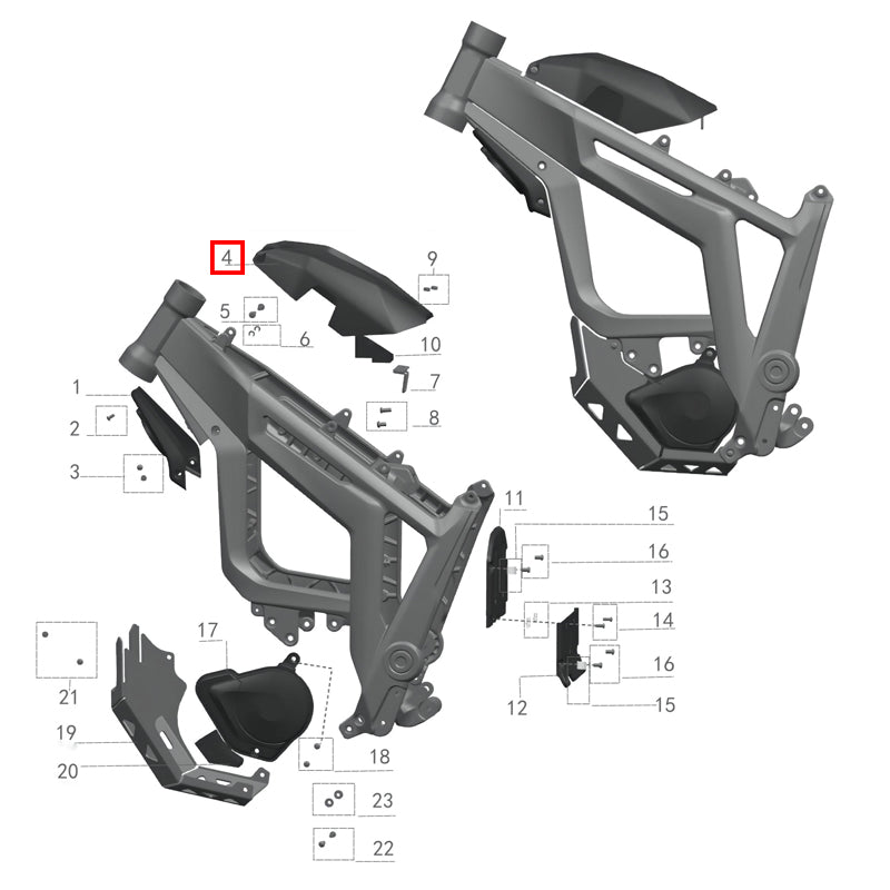 Battery pack support cover