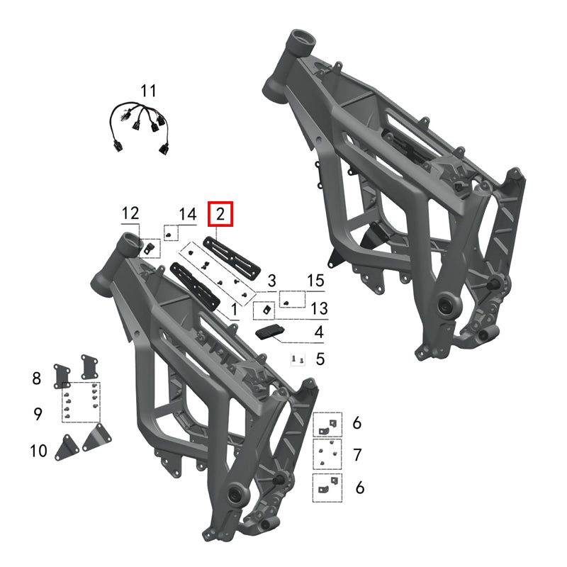 Rubber cushion for right battery door