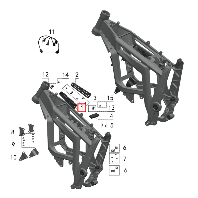 Rubber cushion for left battery door