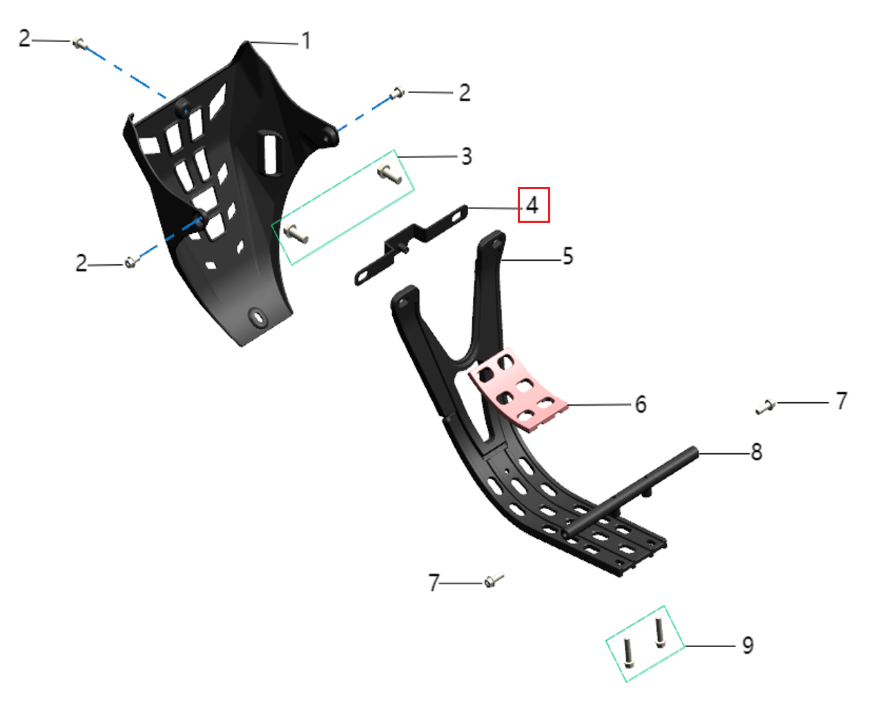 Soporte protector de motor (KOMODO)