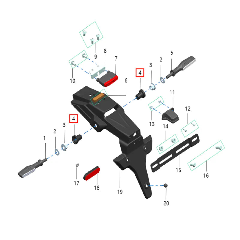 Funda plastico tuerca