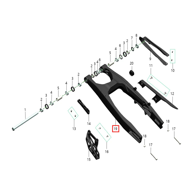 Basculante trasero (KOMODO)