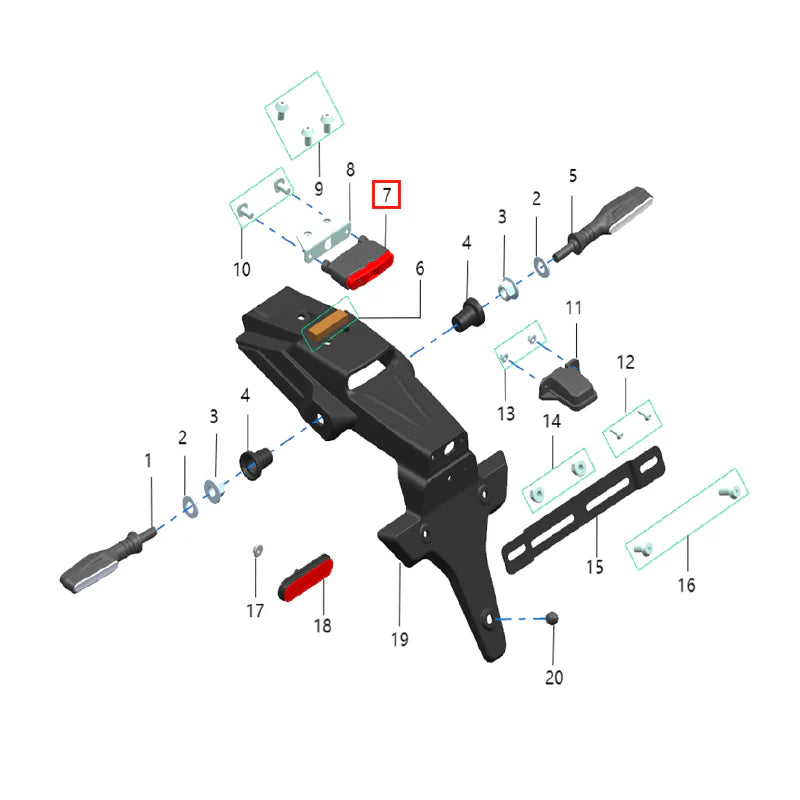 Piloto trasero L3e (KOMODO)