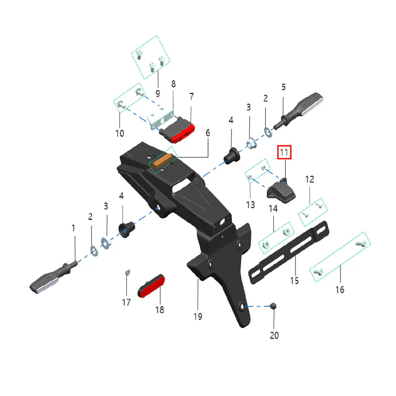 Luz matricula L3e (KOMODO)