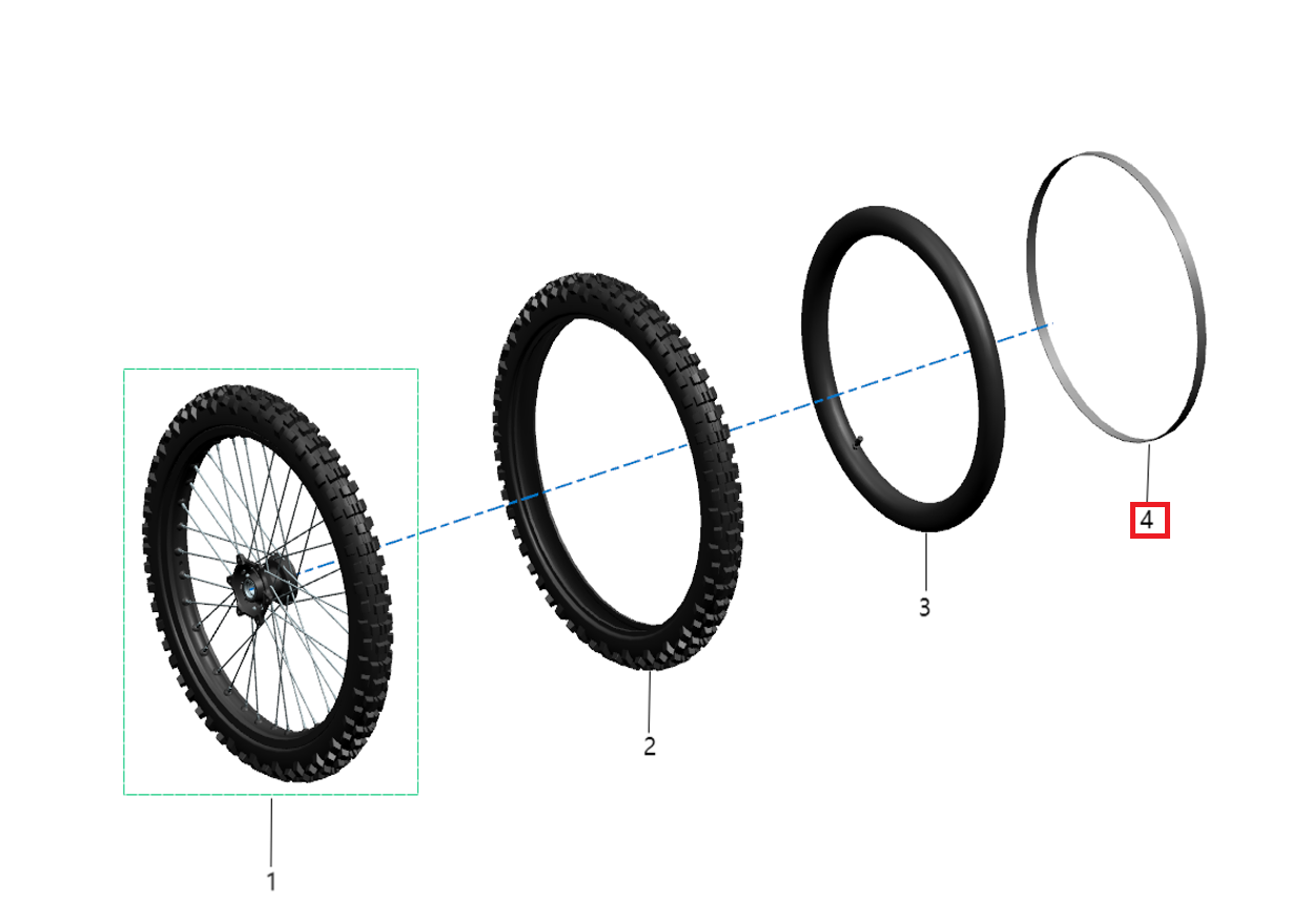 Banda protectora llanta 21" (KOMODO)