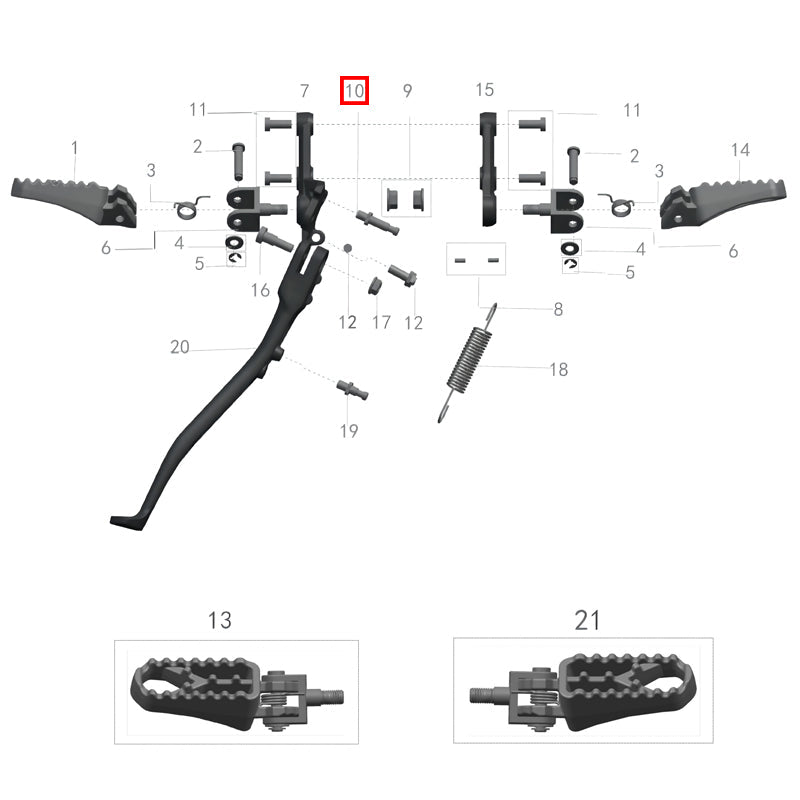 Spring Loaded Support Pin