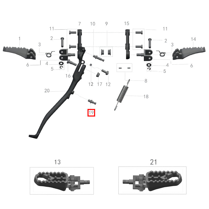 Spring Loaded Support Pin