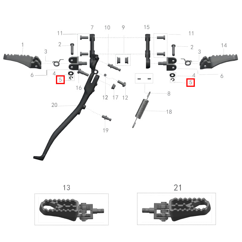 Pasador de seguridad (diámetro interior Ø6)