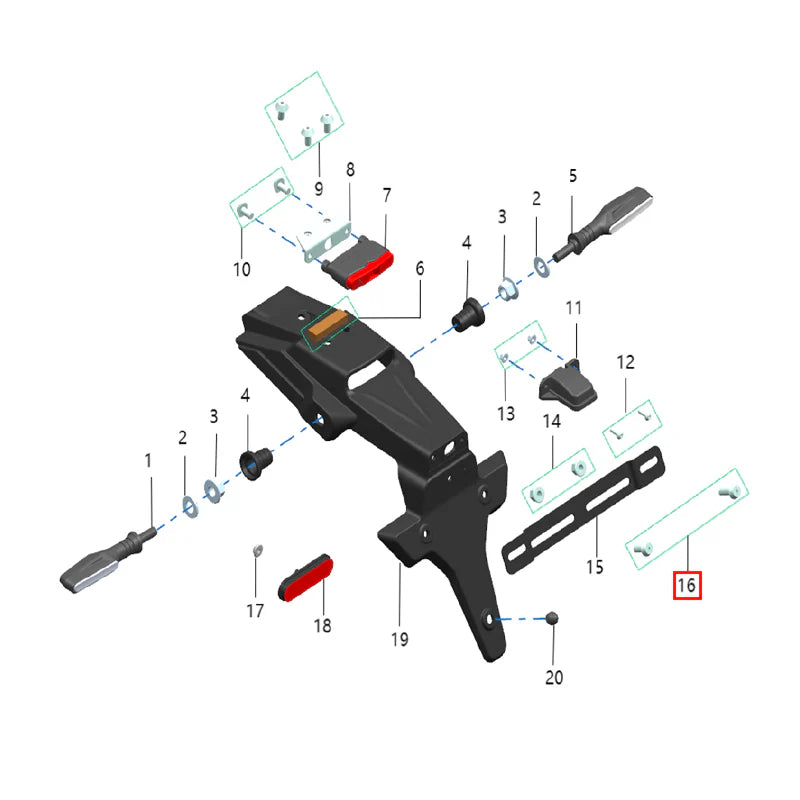 Perno M6x20 (KOMODO)
