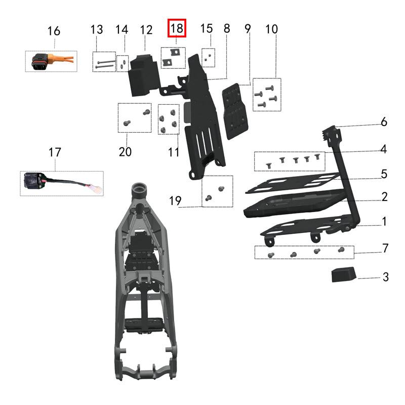 Fixing plate (M6)