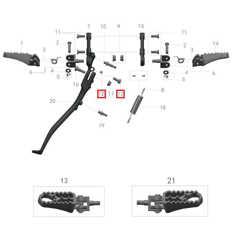 Sensor de desligamento do suporte