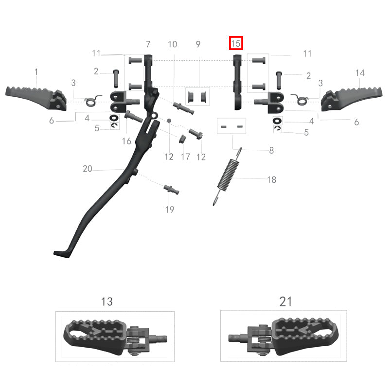 Right stirrup support