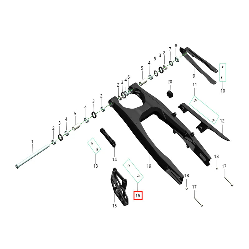Tuerca M6x20 (KOMODO)